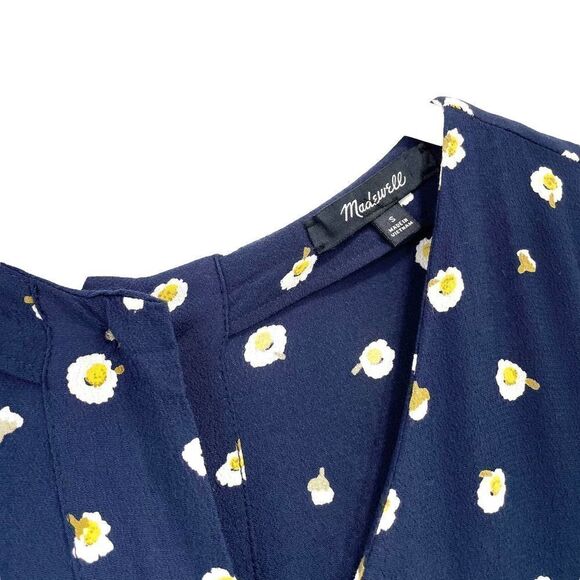 Madewell Button-Back‎ Easy Dress in Daisy Dots Sz S - Picture 6 of 12